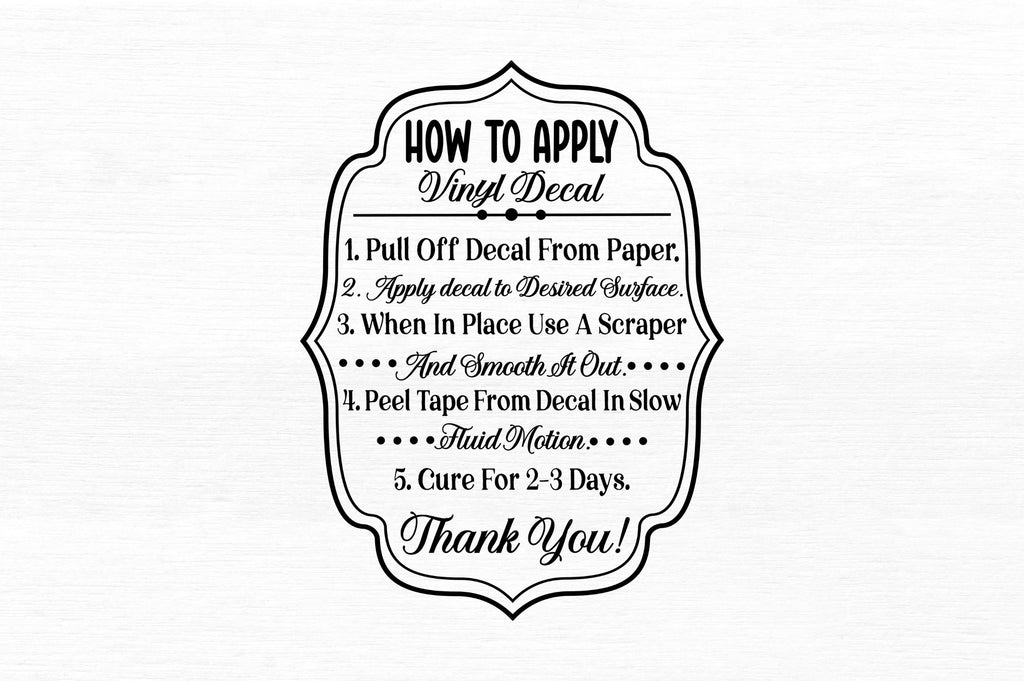 How to apply vinyl decal SVG So Fontsy
