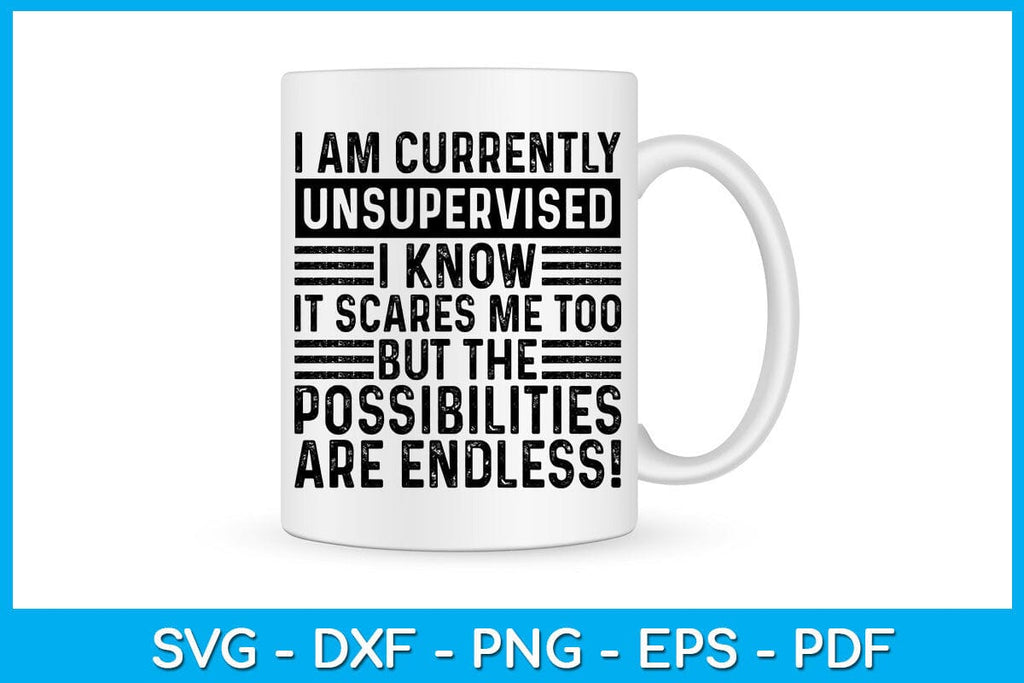 I Am Currently Unsupervised I Know But The Possibilities Are