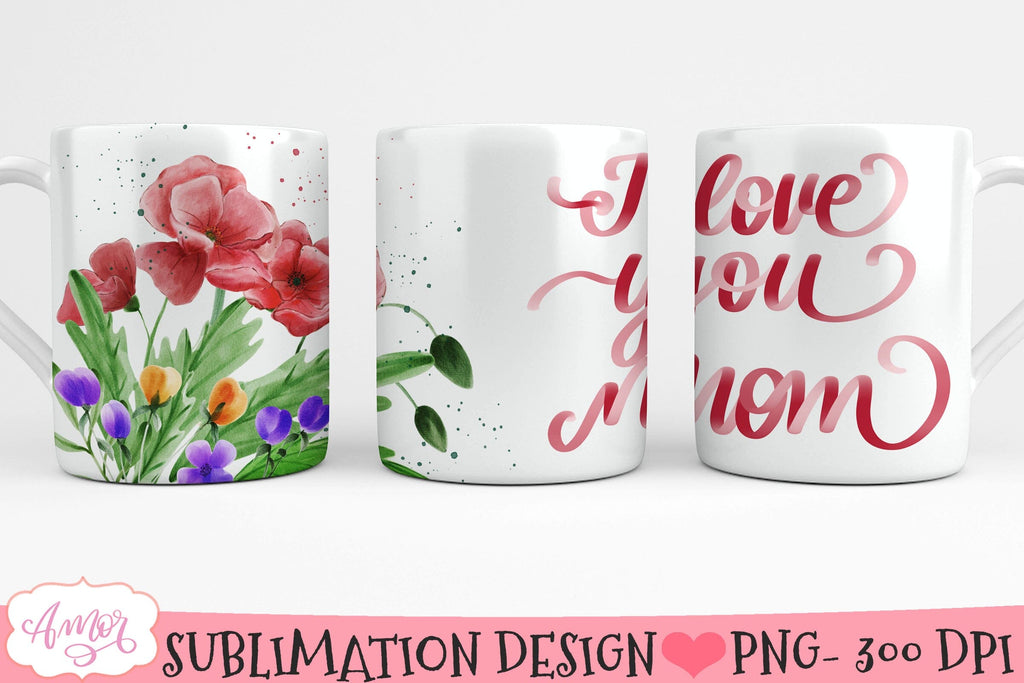 Love of Coffee tumbler, mug wrap, clipart sublimation design