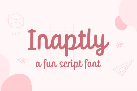 Inaptly - a Fun Script Font Font nhfonts 