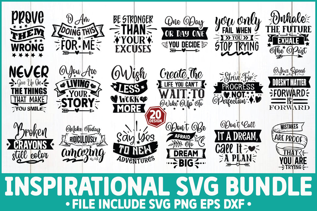 Inspirational Svg Bundle - So Fontsy
