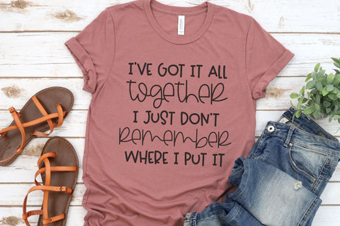 I've Got It All Together I Just Don't Remember Where I Put It SVG Morgan Day Designs