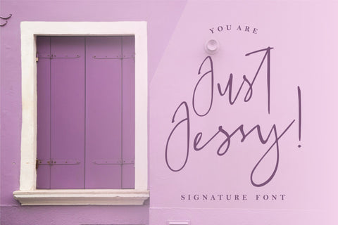 Just Jessy - Signature Font Font Garisman Studio