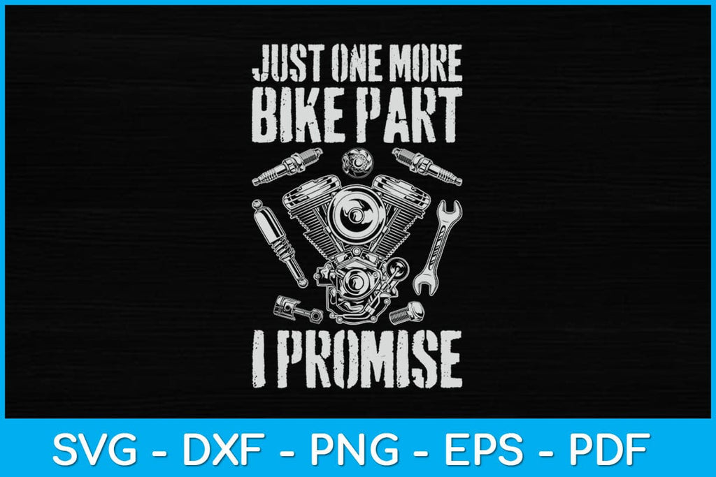 Regalo Per Amante Moto Maglietta Divertente Per Amanti Delle Moto – Just One More Bike I Promise – Unisex, Nero Regalo Per Motociclista Uomo
