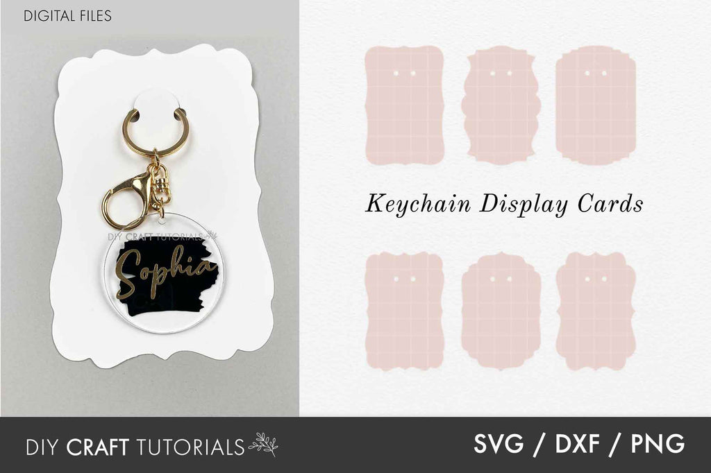 Keychain Display Card SVG Bundle Set 6 So Fontsy