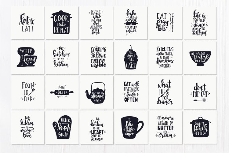 Kitchen SVG Bundle design set - So Fontsy