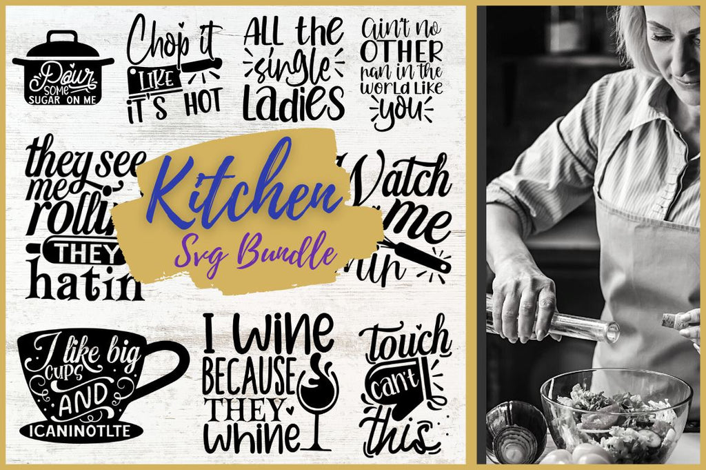 Kitchen SVG Bundle - So Fontsy