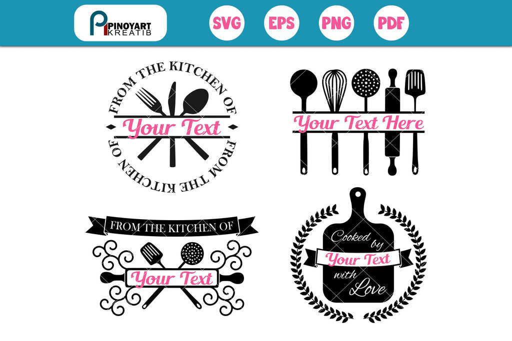 Kitchen Svg Bundle - So Fontsy