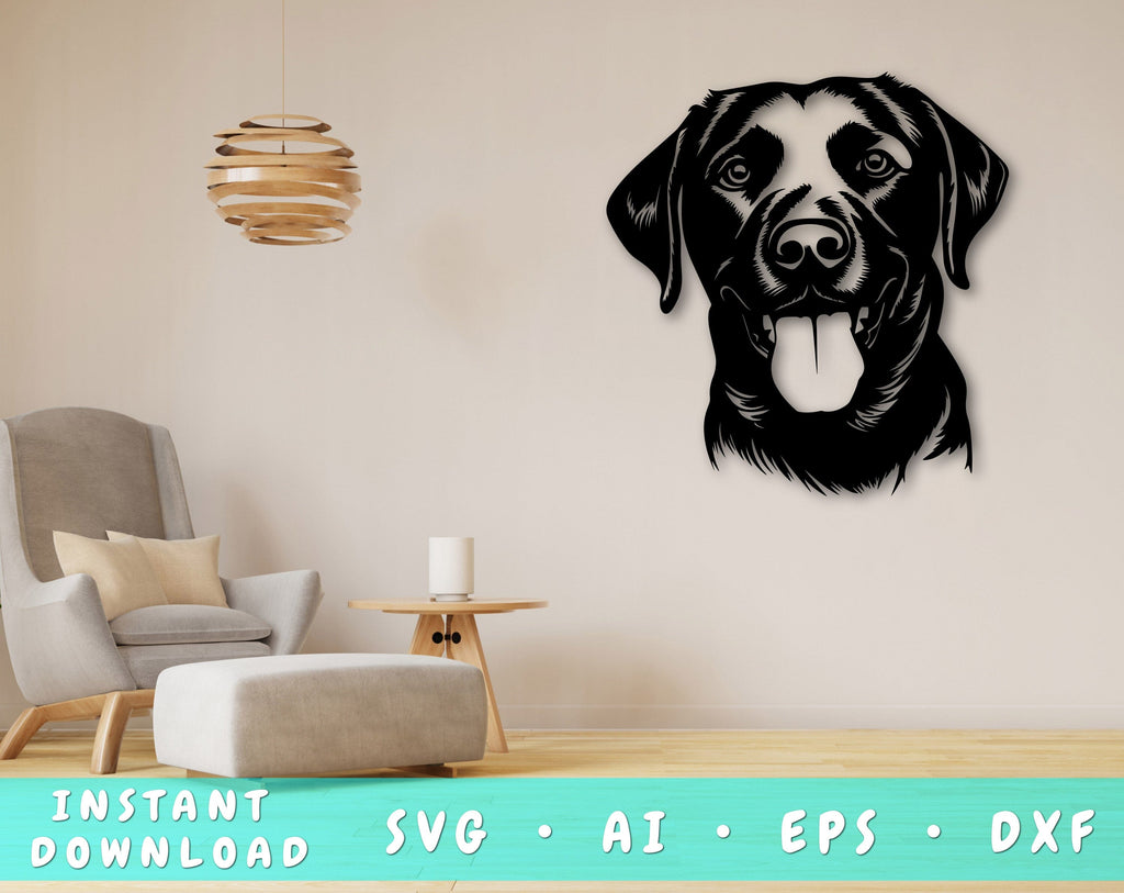Labrador Retriever Laser SVG Cut File, Labrador Retriever Glowforge ...