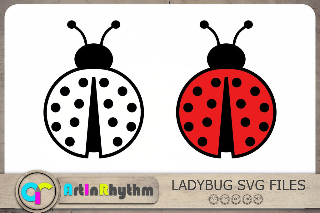 Ladybug Alphabet and Numbers Svg Love Bug Letters (Instant Download) 