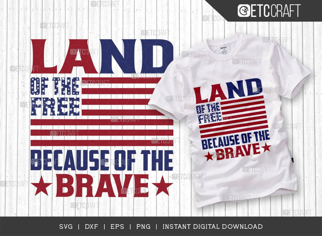 Land Of The Free Because Of The Brave SVG Bundle, Happy Confederate ...