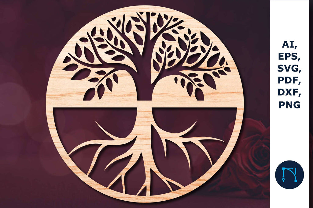 laser/Paper cut Tree of Life SVG - So Fontsy
