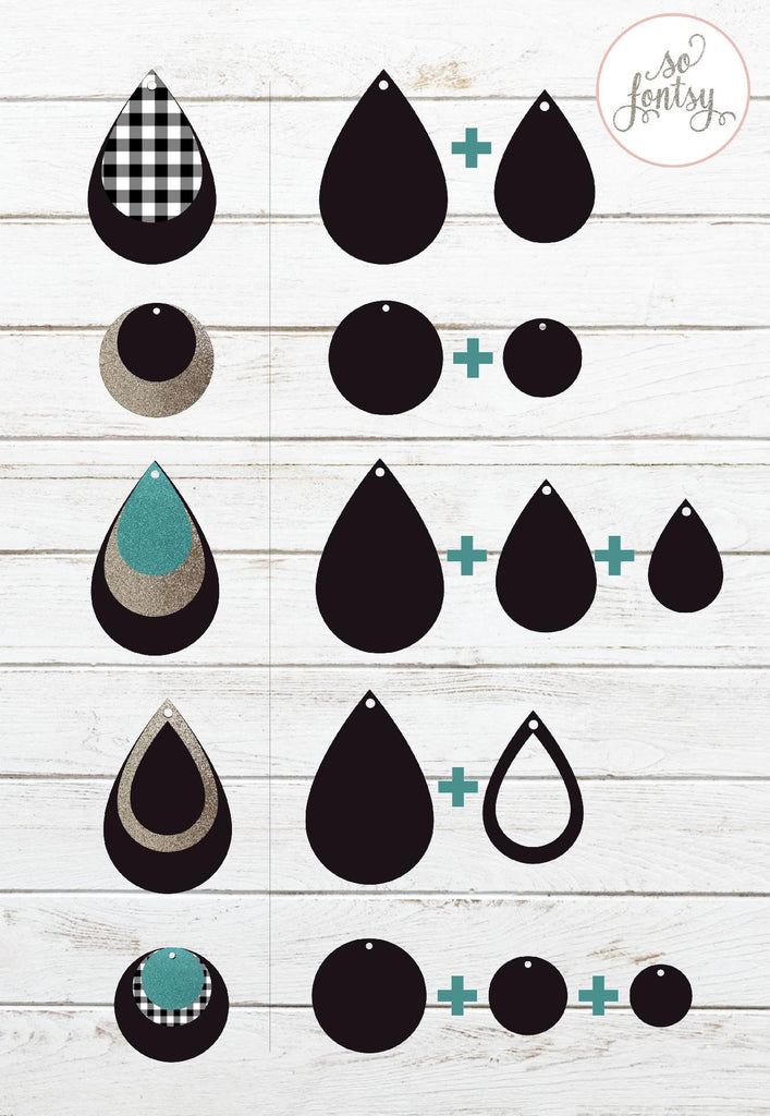 Earring Display Cards SVG - So Fontsy