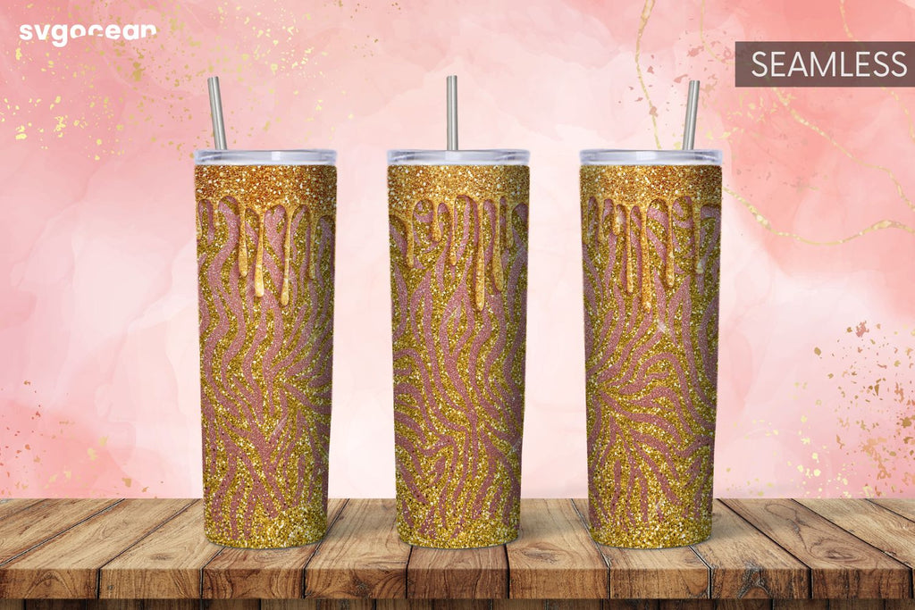 Leopard Glitter Tumbler Sublimation | Skinny 20 oz | Tapered | Straight ...