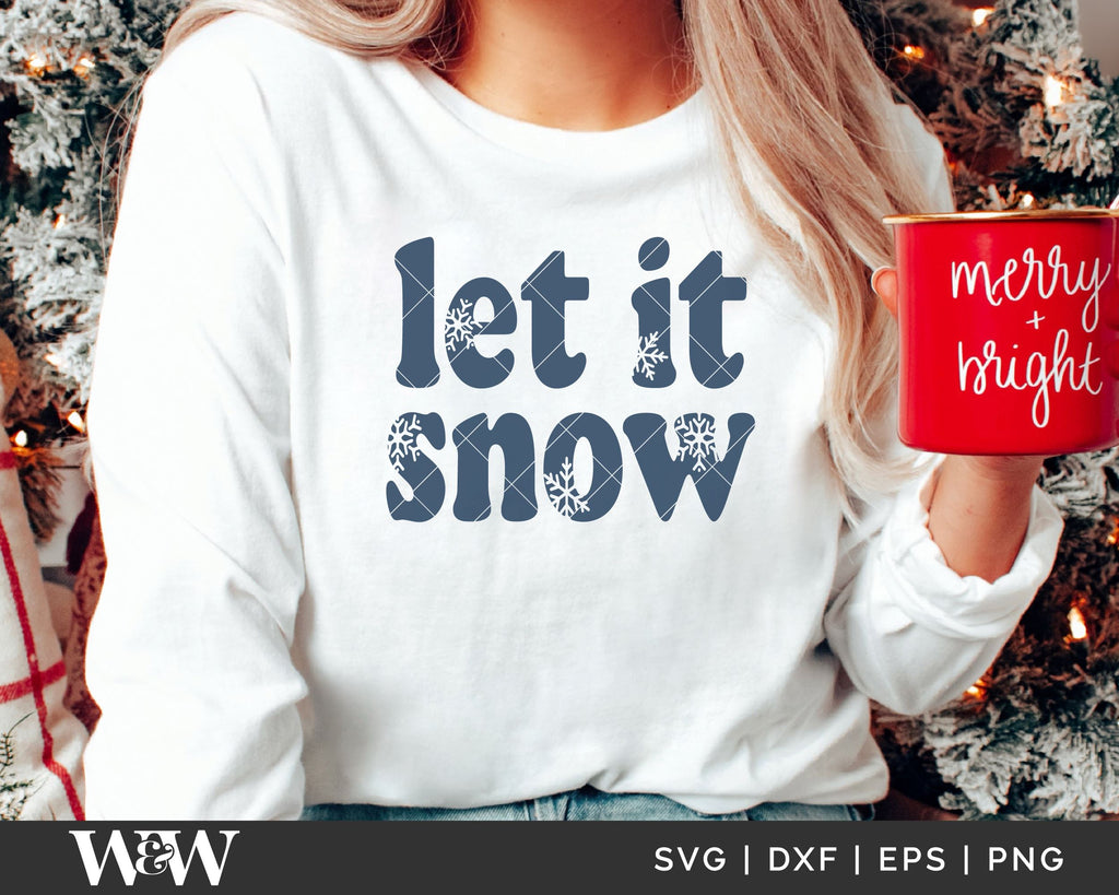 Let It Snow SVG | Christmas SVG - So Fontsy