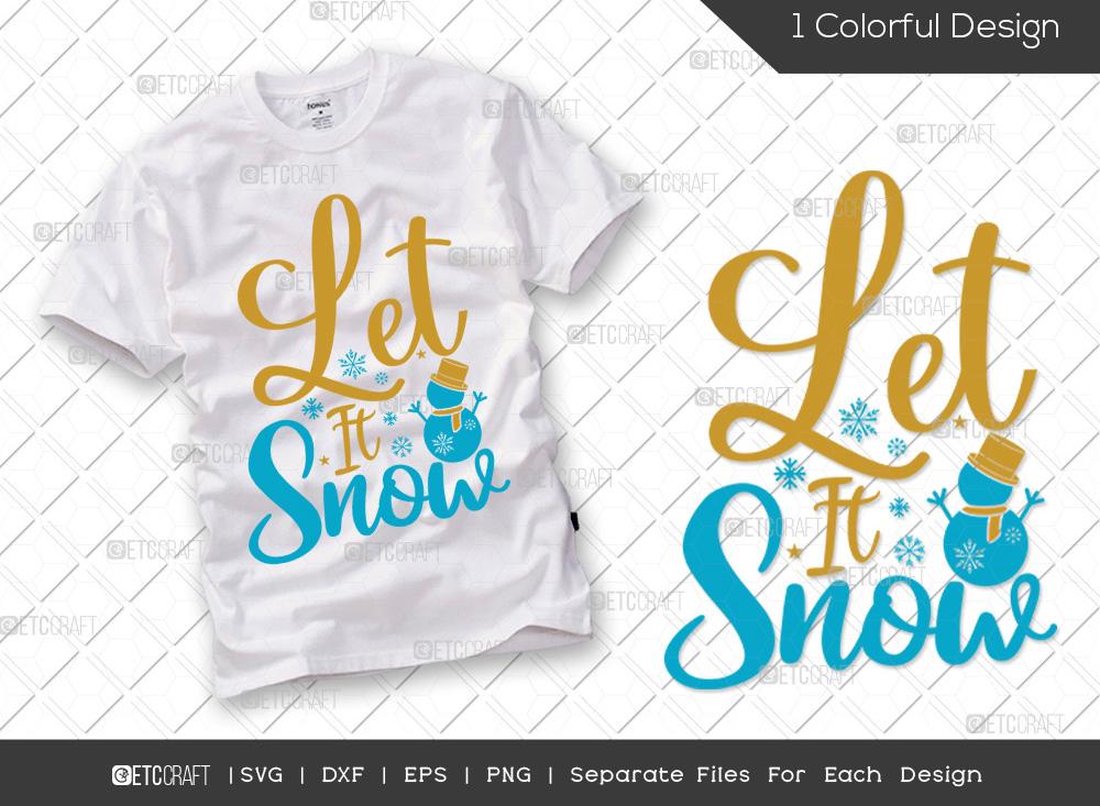 Let It Snow SVG Cut File | Snow Svg | Christmas Svg | Merry Christmas ...