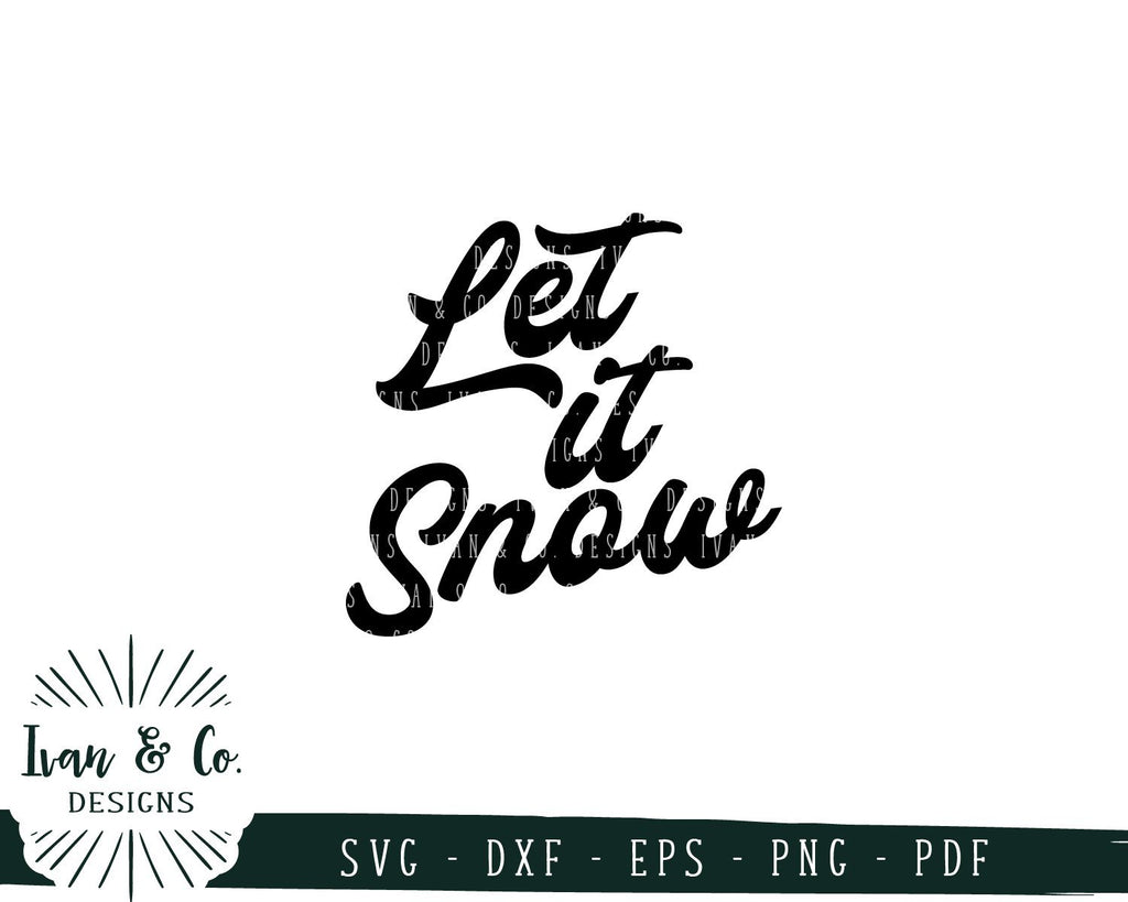 Let It Snow SVG Files | Christmas | Holidays | Winter SVG (739991764 ...