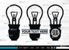 Light Bulb Monogram, Light Bulb Silhouette, Light Bulb SVG Cut Files, Light Svg, Energy Bulb Svg, Energy Saving Light Silhouette, SB00075 SVG ETC Craft