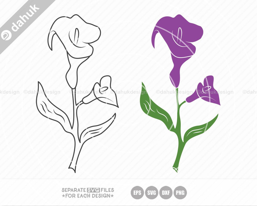 lily flower svg Lily Flower SVG, Lily svg, Flower svg, Cut file, for silhouette, svg, eps,  dxf, png, clipart, cricut design space, vinyl cut files