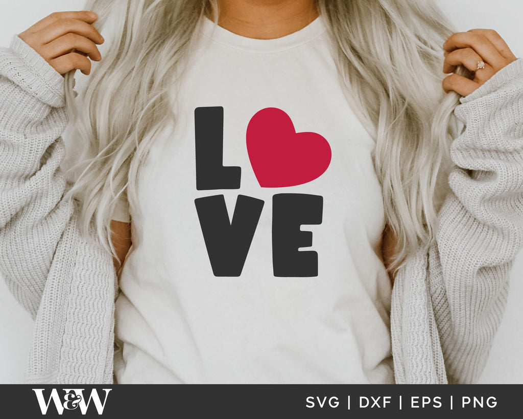 Love SVG | Valentine's Day Cut File - So Fontsy