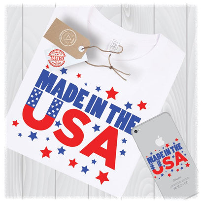 Made in the USA SVG Files America 4th of July Cutting Designs - Independence Day SVG - Memorial Day SVG - Fourth of July SVG SVG My Sew Cute Boutique 