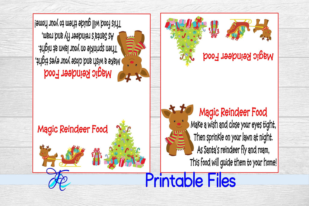 Reindeer Food Poem Printable - Use On Your Own Reindeer Food