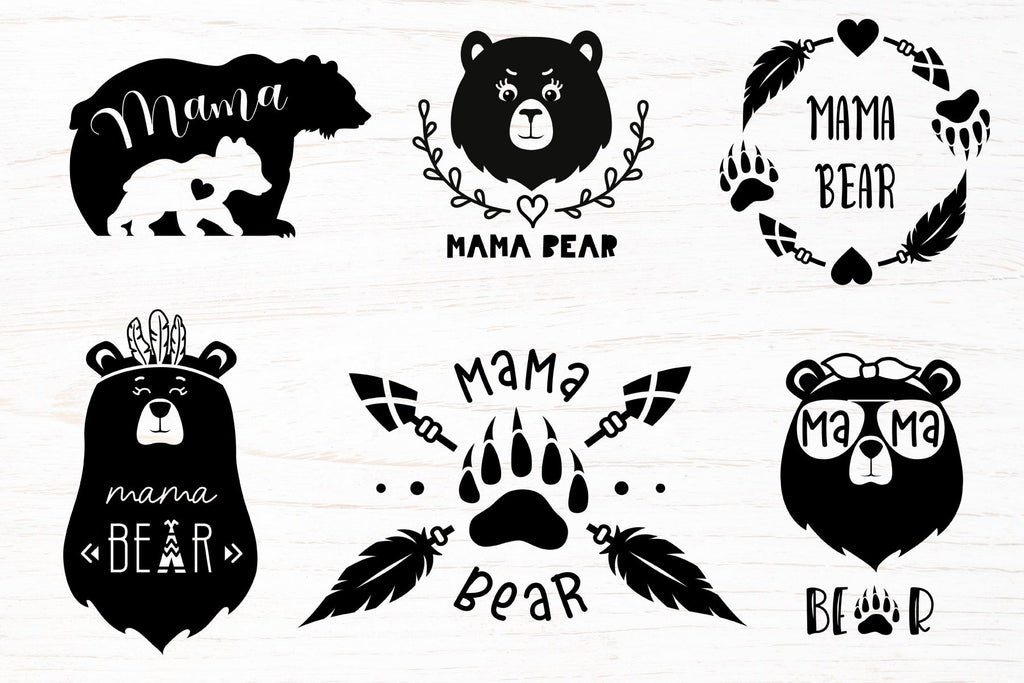 Mama Bear Svg Mama Bear Vector Stock Vector (Royalty Free) 2341815591