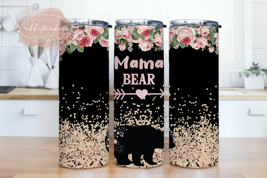 Mama Bear 20 oz. Stainless Steel Water Bottle - Crazy4Decals