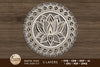 Mandala Lotus Multilayer Laser Cut Files, Round Sign SVG, 3D Designs SVG LaserCutano
