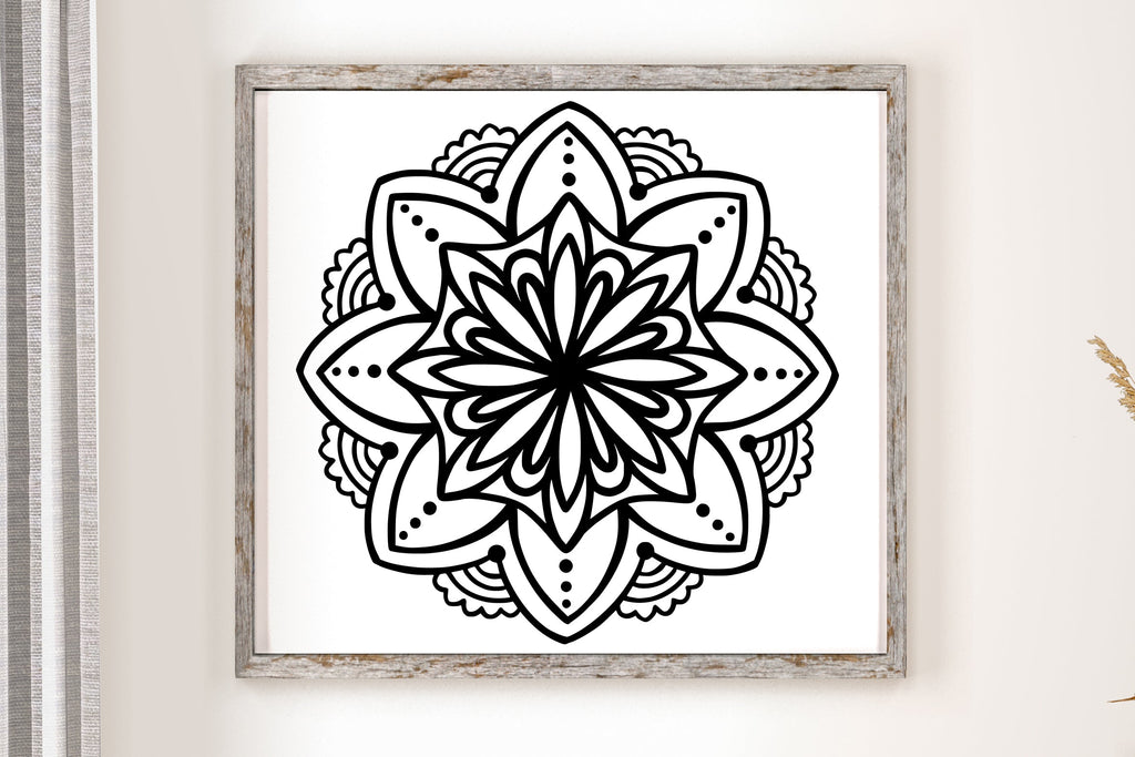 Mandala SVG Cut File - So Fontsy
