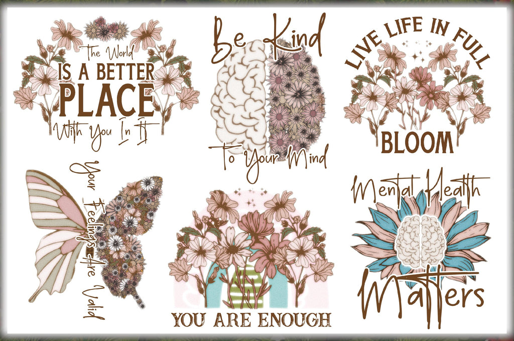 Mental Health Sublimation Bundle - So Fontsy