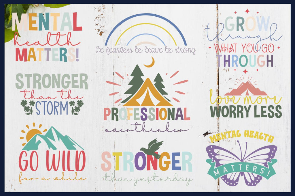 Mental Health SVG Bundle - So Fontsy