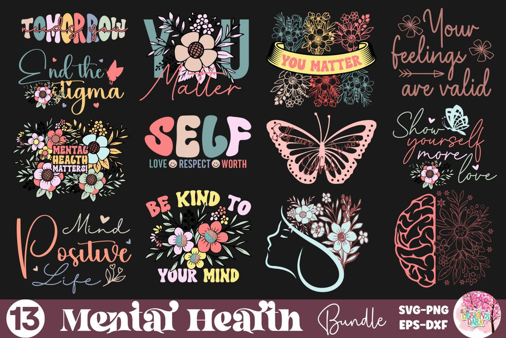 Mental Health SVG Bundle - So Fontsy