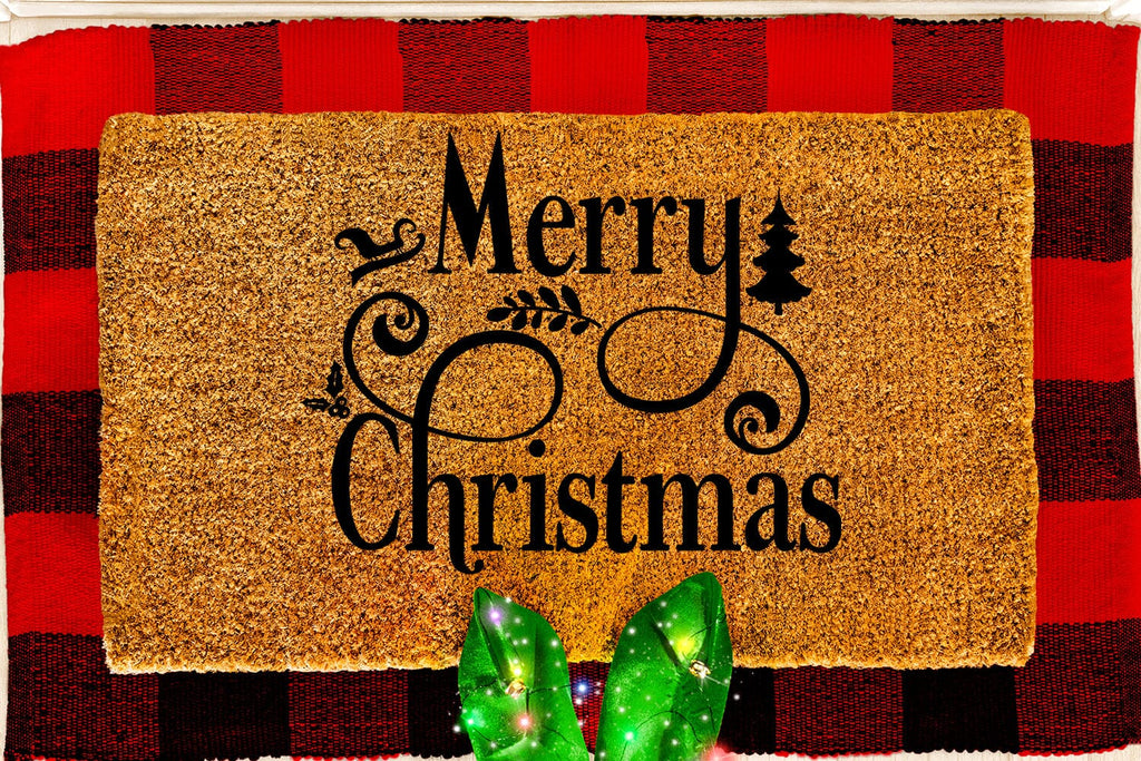 Merry Christmas Door Mat, Christmas Doormat