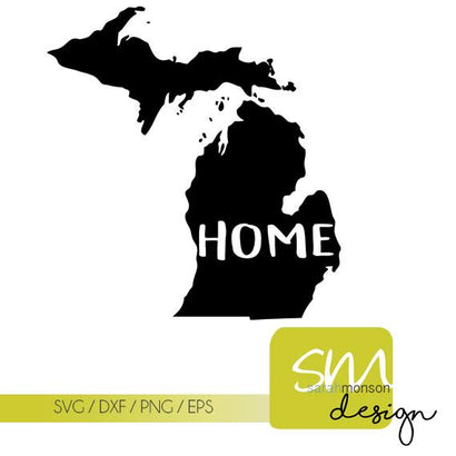 Michigan Home State SVG SM Designs 