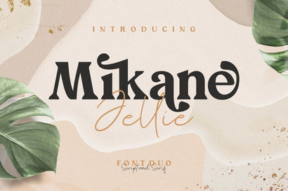 Mikane Jellie Handwritten Font Duo Font Paily Studio 