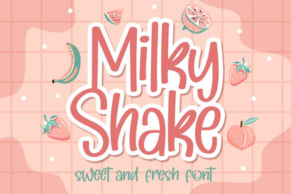 Milky Shake Font Orenari 