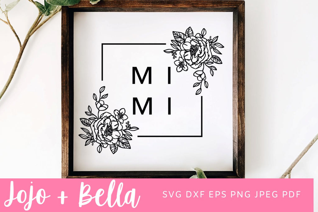 Happiness is Being a Mimi Grandma Mother's Day Svg PNG INSTANT DOWNLOAD  Print and Cut File Silhouette Cricut Sublimation 