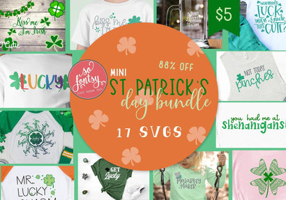 Mini St. Patrick's Day SVG Design Bundle Bundle So Fontsy Design Shop 