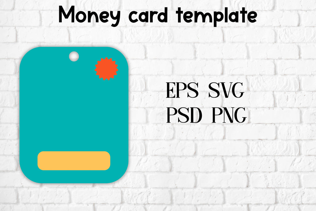 Money card template | Money holder template - So Fontsy