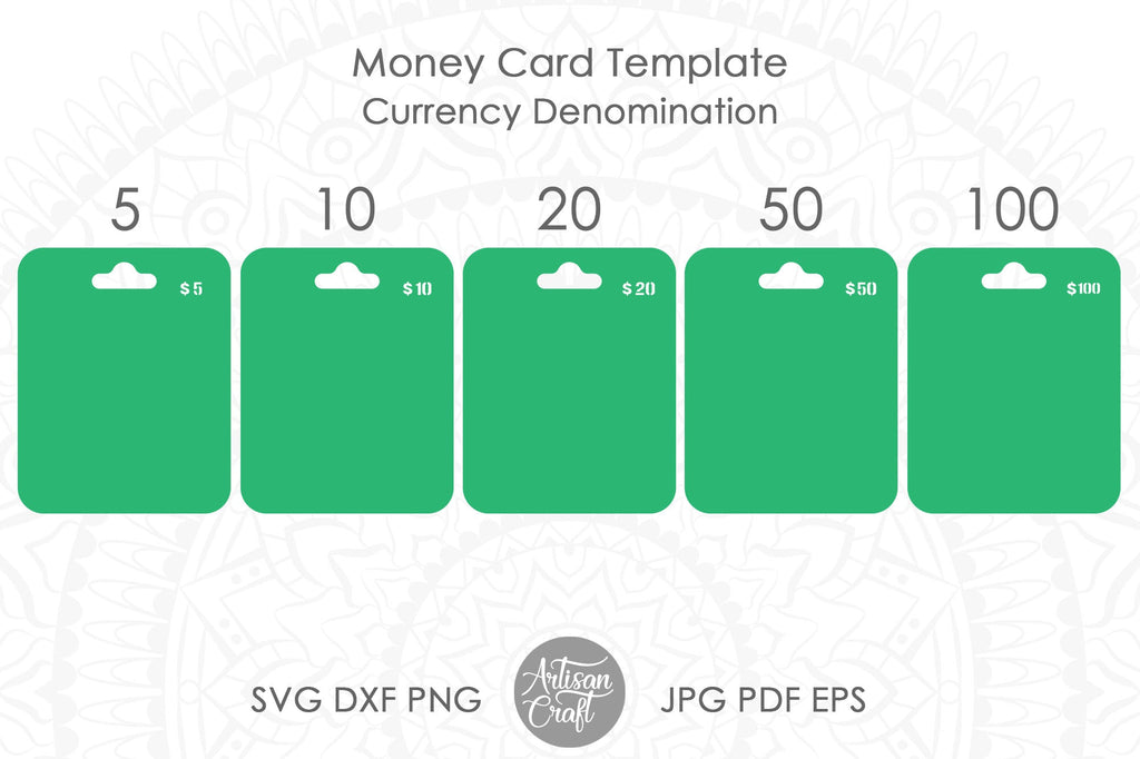 Money holder card SVG – Artisan Craft SVG