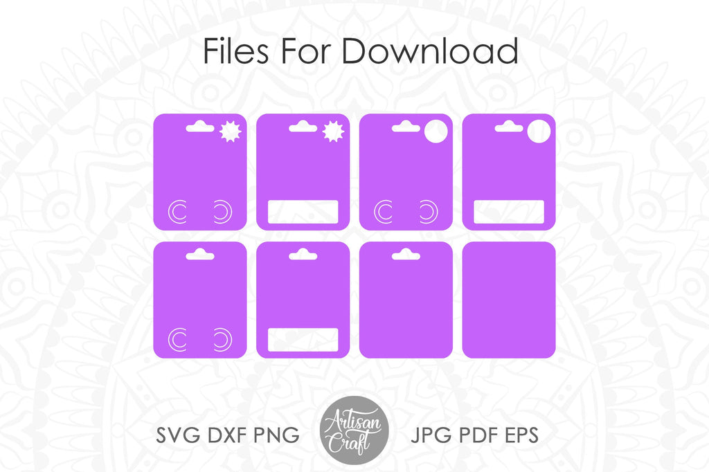 Keychain Display Card SVG Bundle - Set 5 - So Fontsy