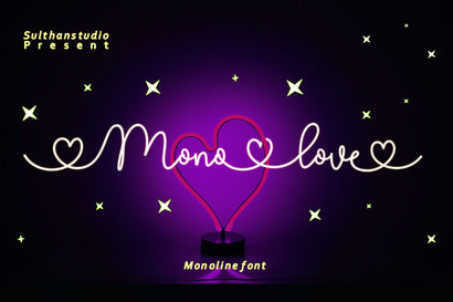 Mono love Font Sulthan studio 