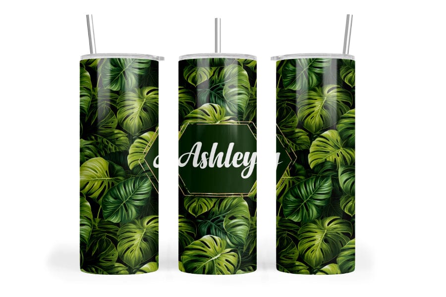 Botanical Alphabet Pattern 20 oz. Skinny Tumbler