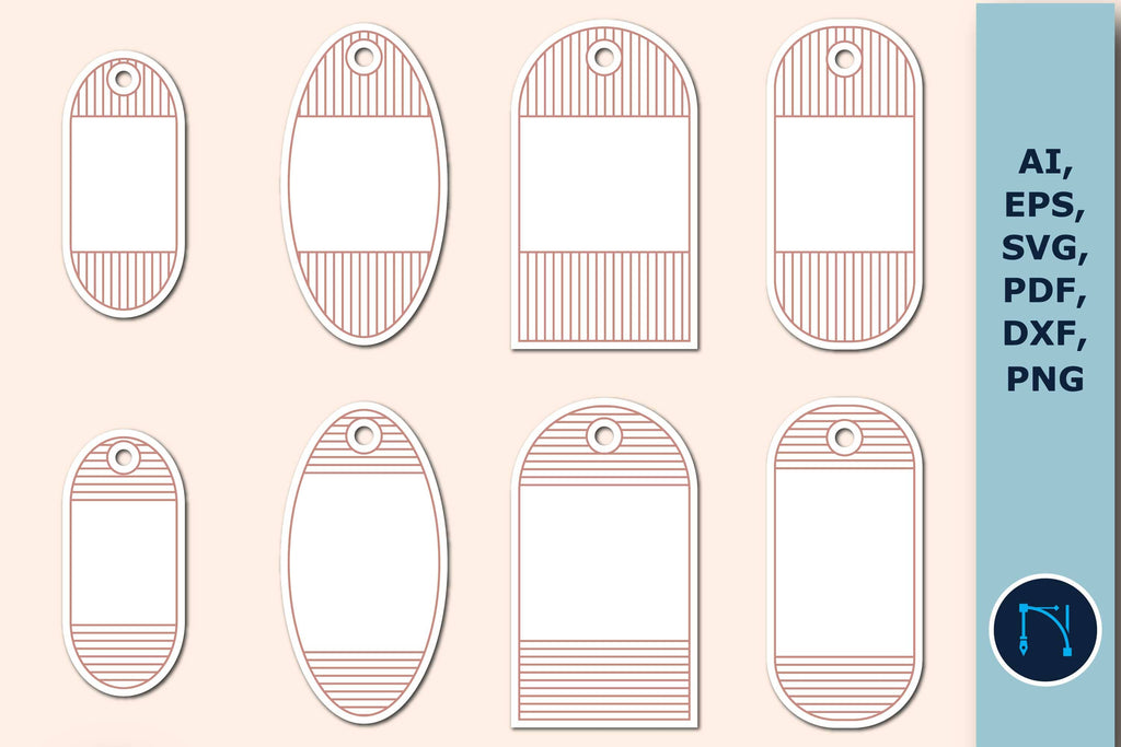 Motel Keychain Template SVG Bundle - So Fontsy