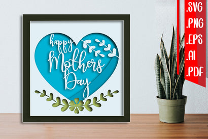 Mothers Day Layered Papercut 5 Svg Eps Ai Png Pdf 3D Paper zafrans studio 