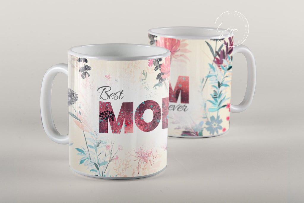 Wildflowers Monogram Coffee Mug