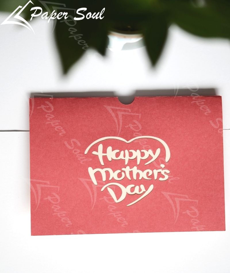 Mother's day pop-up card template | Mother and daughter dancing card - So  Fontsy