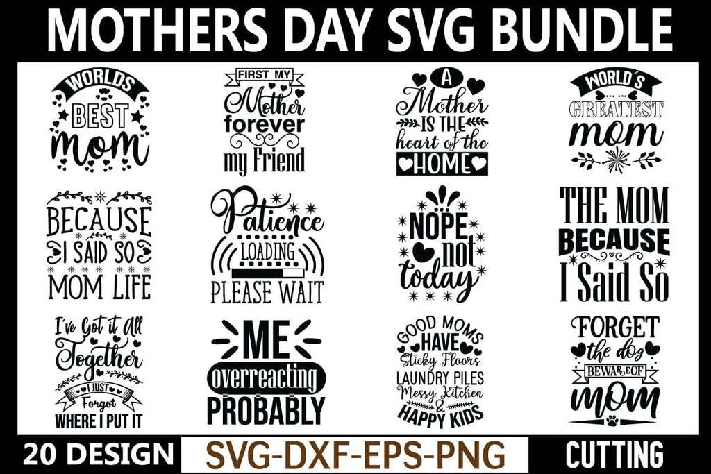 Mothers day svg bundle - So Fontsy
