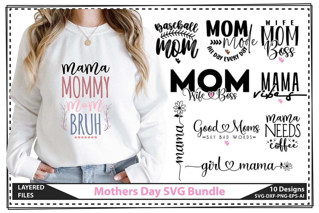 Mothers Day SVG Bundle - So Fontsy